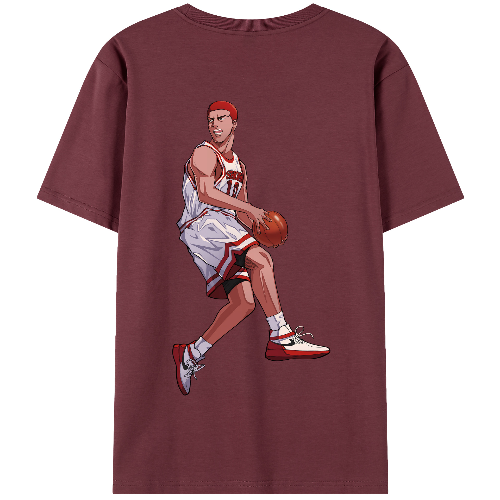 SLAM DUNK／スラムダンク 綿100％半袖Tシャツ（背面プリント）